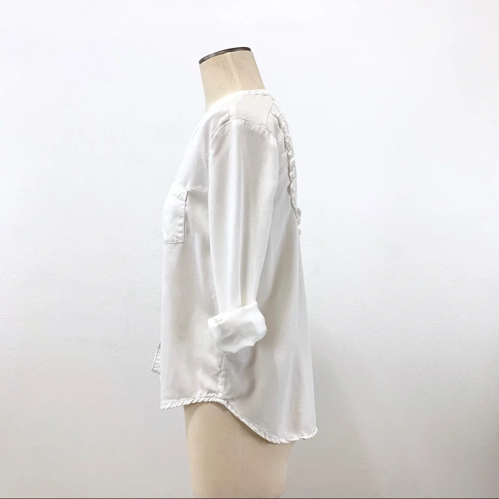 Anthropologie Holding Horses Prairie Lace Shirt XS_4